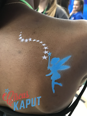 Circus Kaput fairy airbrush tattoo